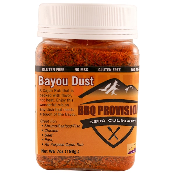 5280 Culinary Chef J's BBQ Provisions Bayou Dust BBQ Rub 7 oz BAYOURUB-CS - main